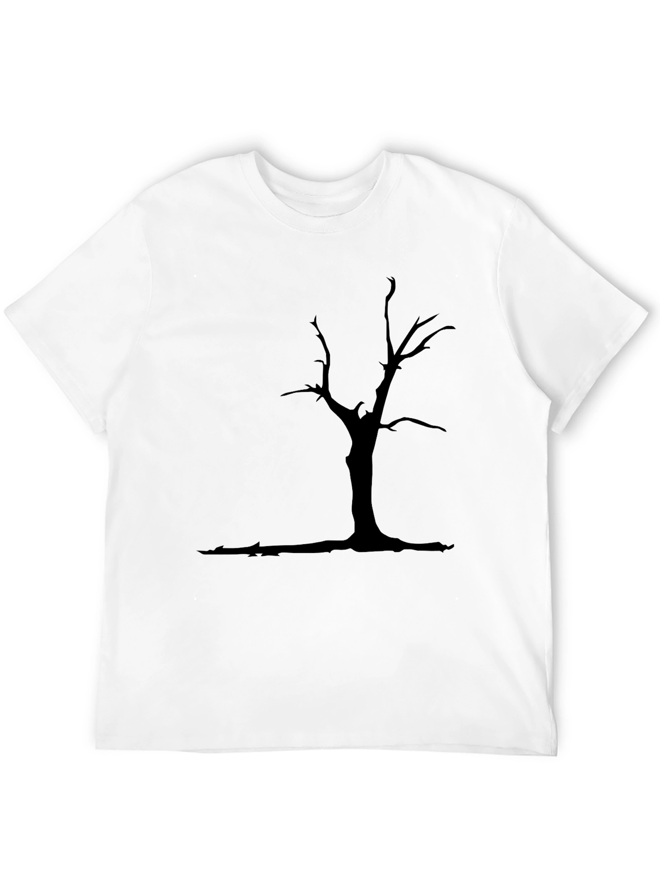 Mens Black Tree Graphic T-Shirt