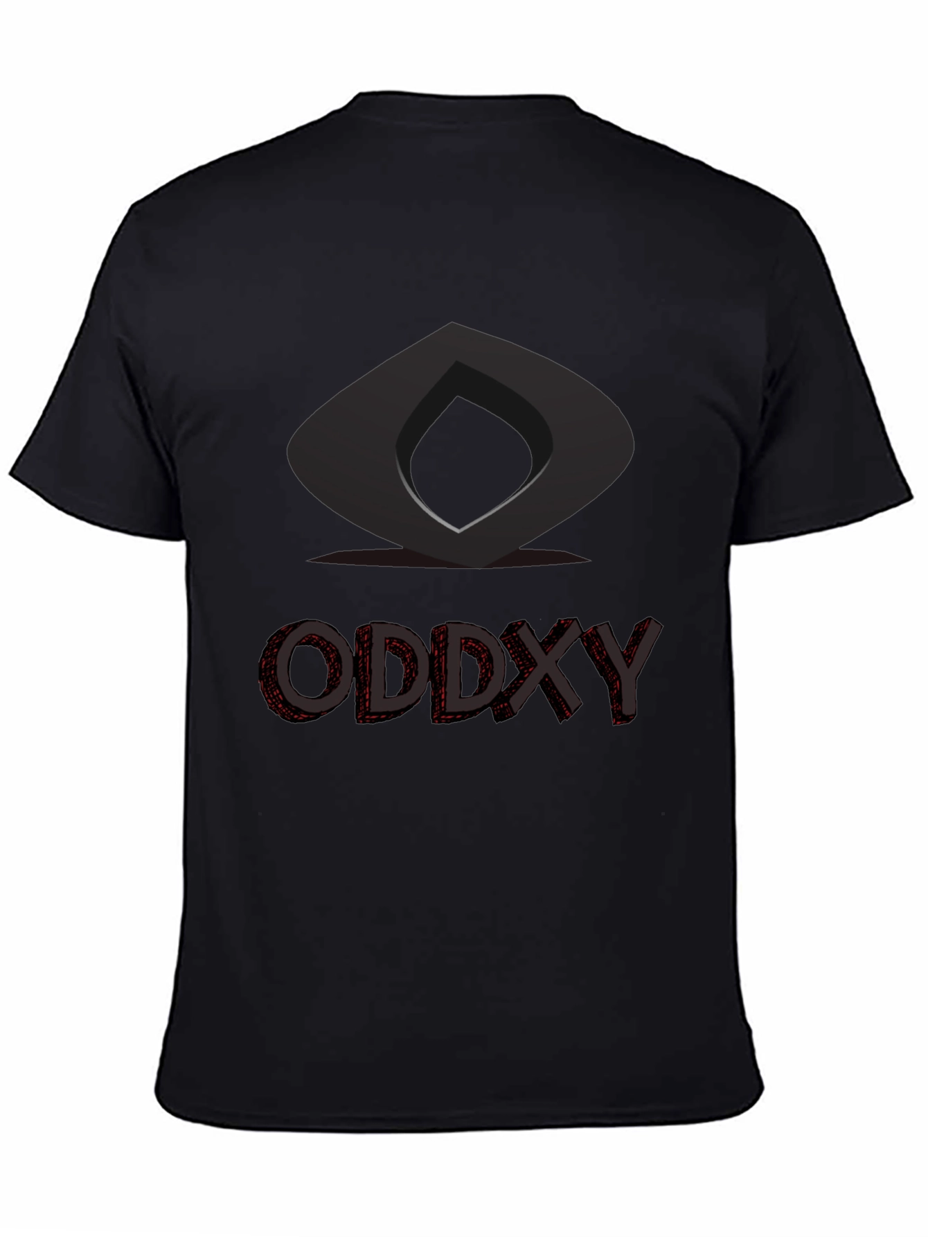 Modern Graphic T-Shirt - Oddxy Design Black Tee