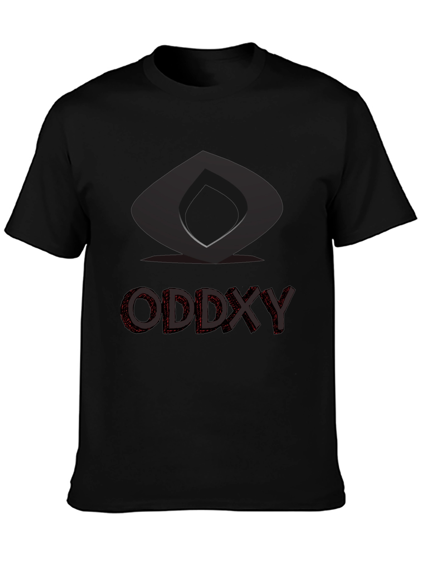 Modern Graphic T-Shirt - Oddxy Design Black Tee