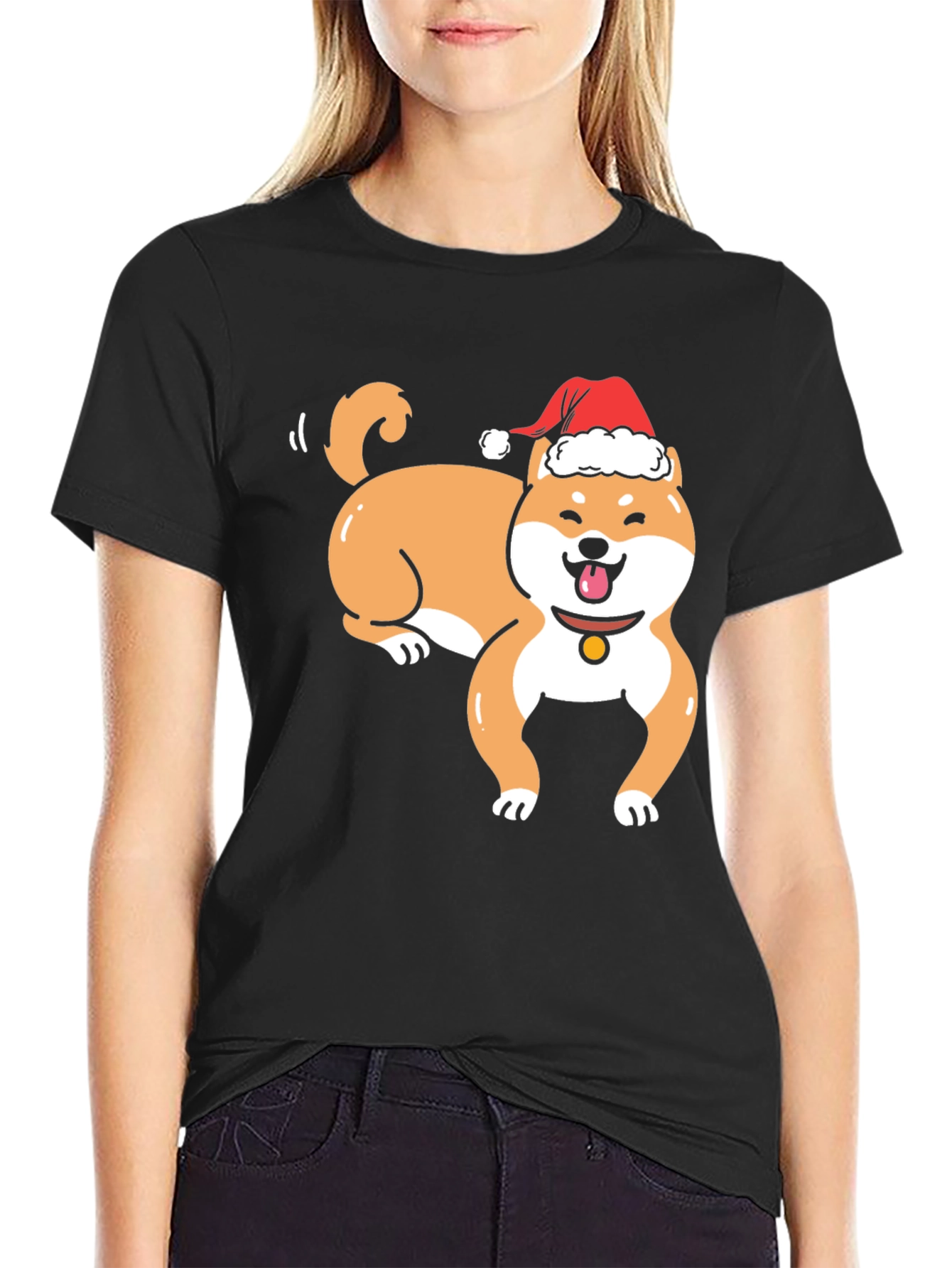 Festive Shiba Inu Holiday T-Shirt