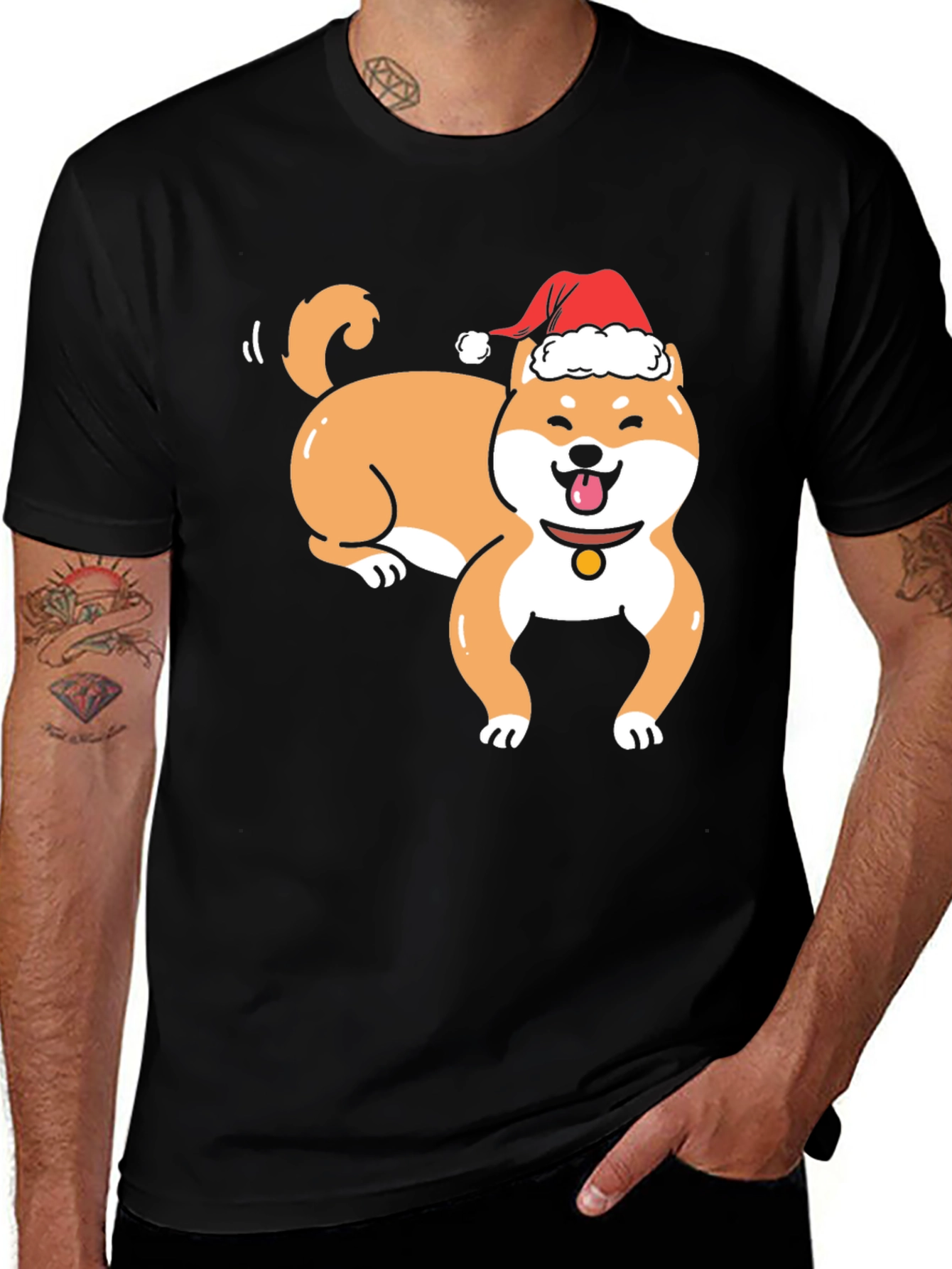 Festive Shiba Inu Holiday T-Shirt