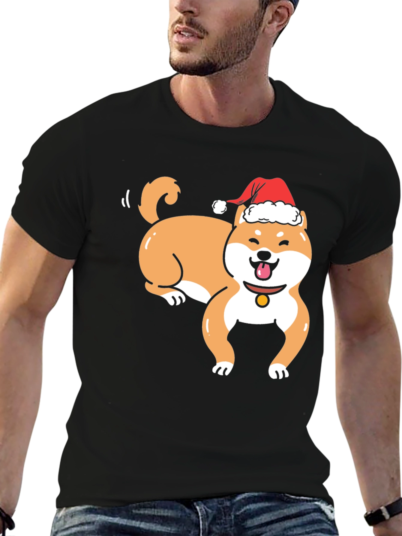 Festive Shiba Inu Holiday T-Shirt