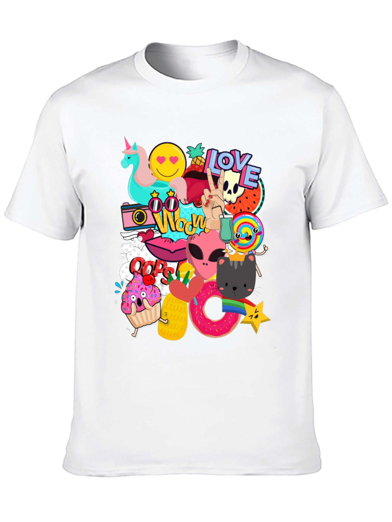 Fun Graphic Print Mens T-Shirt