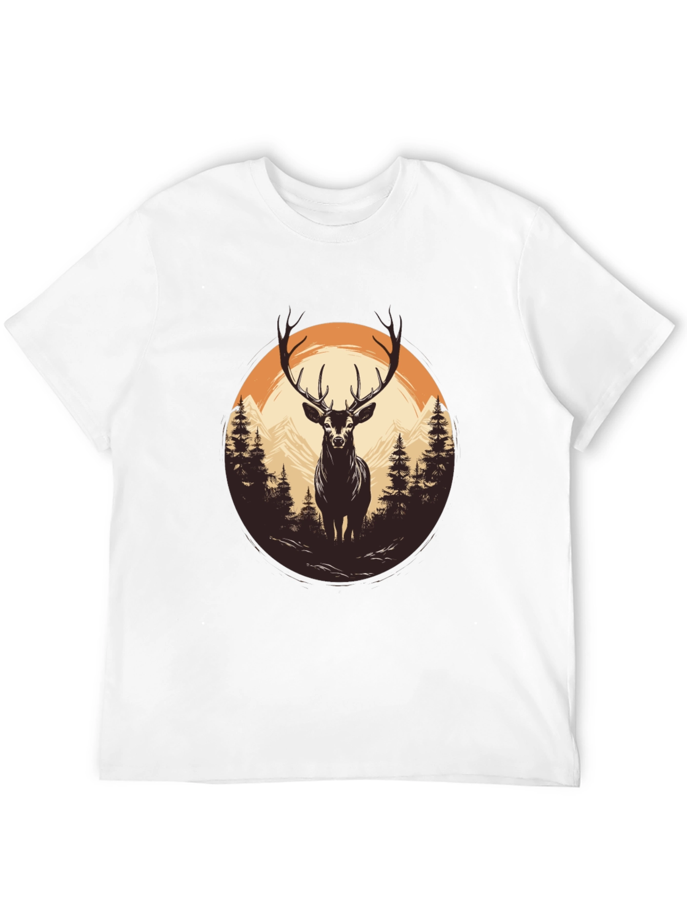 Nature Deer Graphic T-Shirt