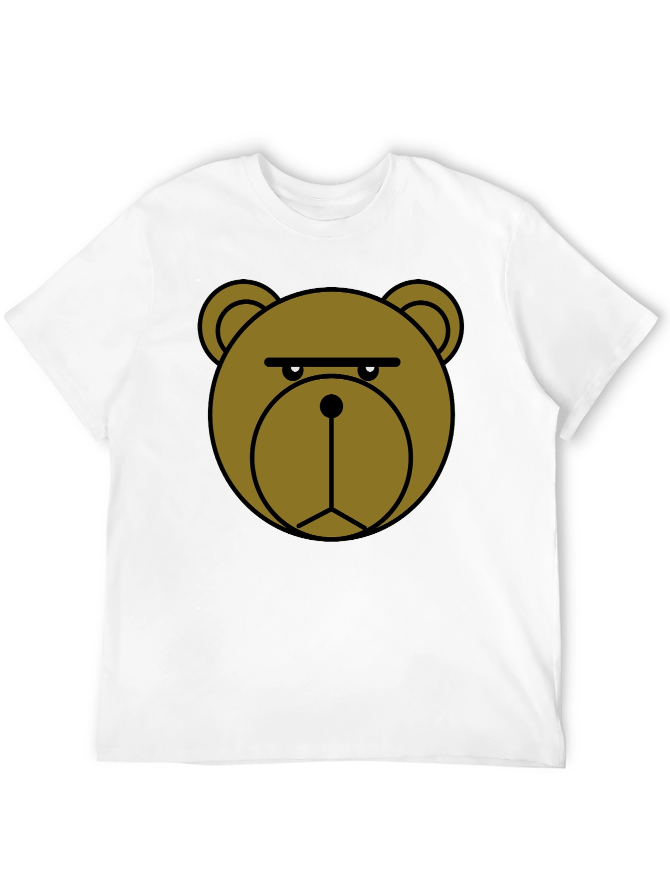 Grumpy Bear Graphic T-Shirt - Black