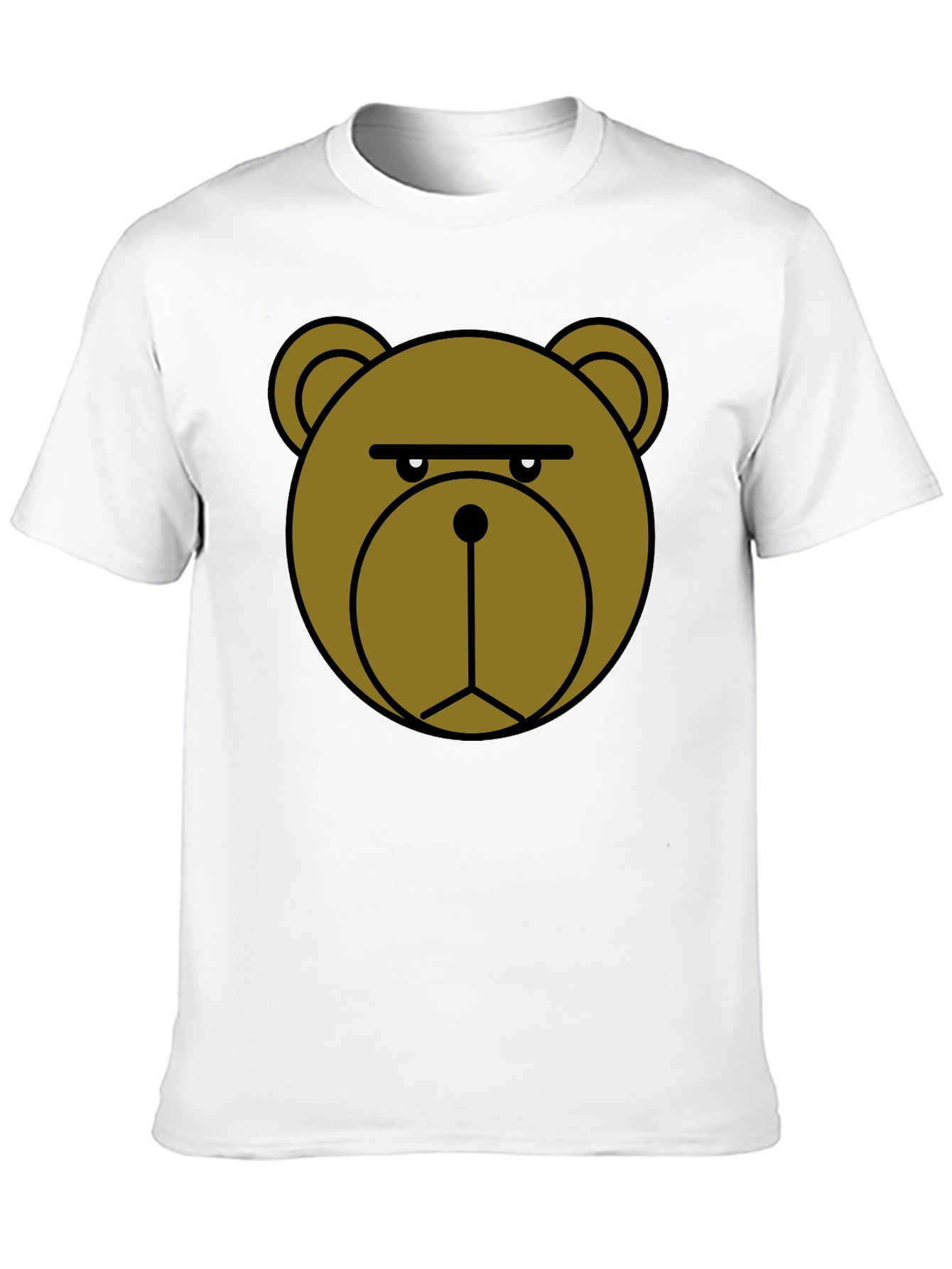 Grumpy Bear Graphic T-Shirt - Black