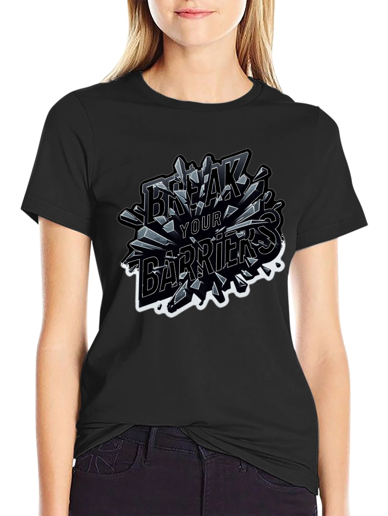 Break Your Barriers Graphic T-Shirt - Bold Statement Tee