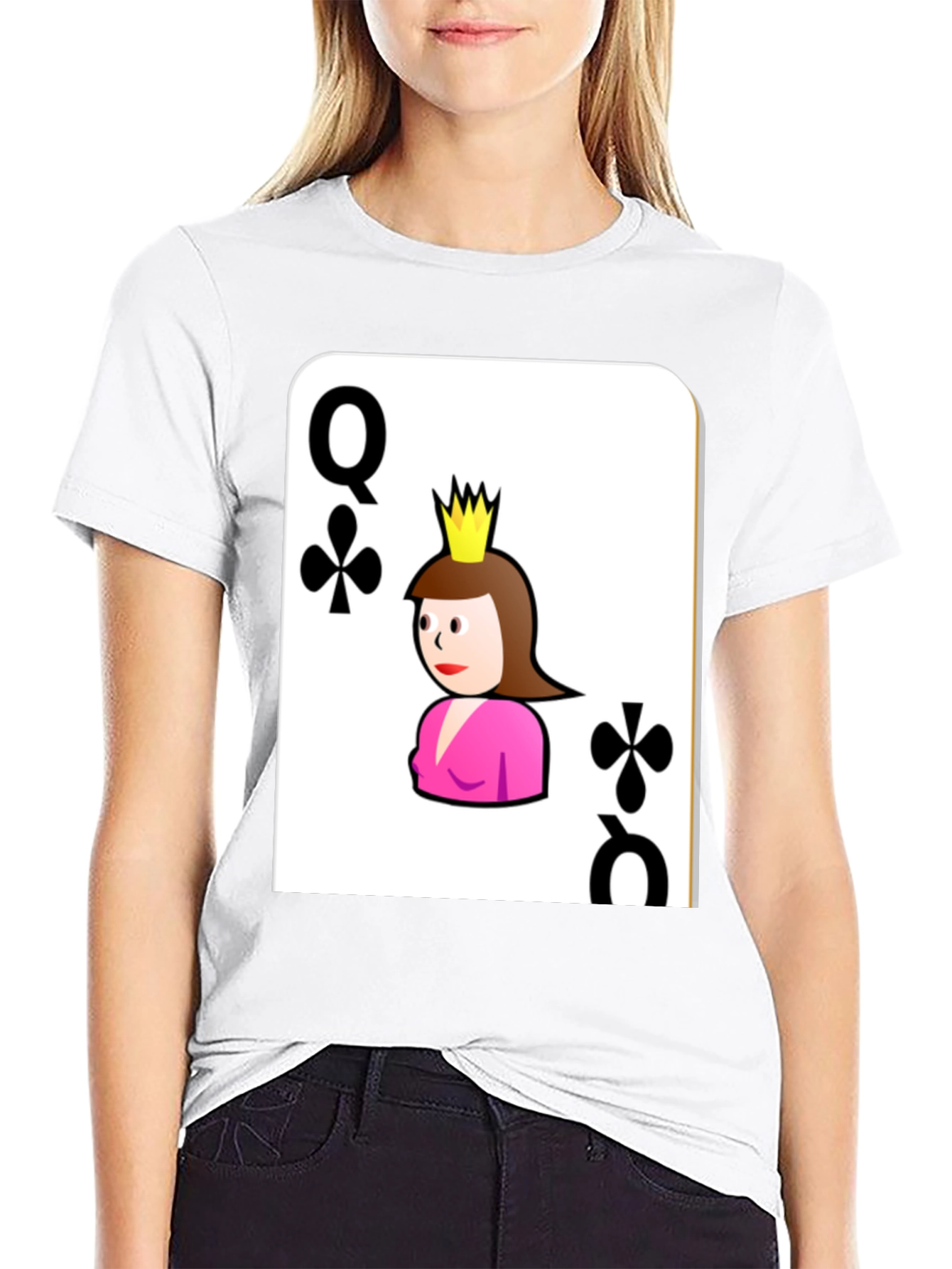 Queen of Clubs Graphic Tee - Stylish & Unique!
