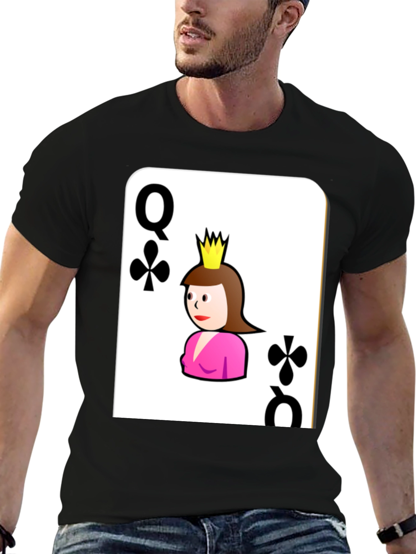 Queen of Clubs Graphic Tee - Stylish & Unique!