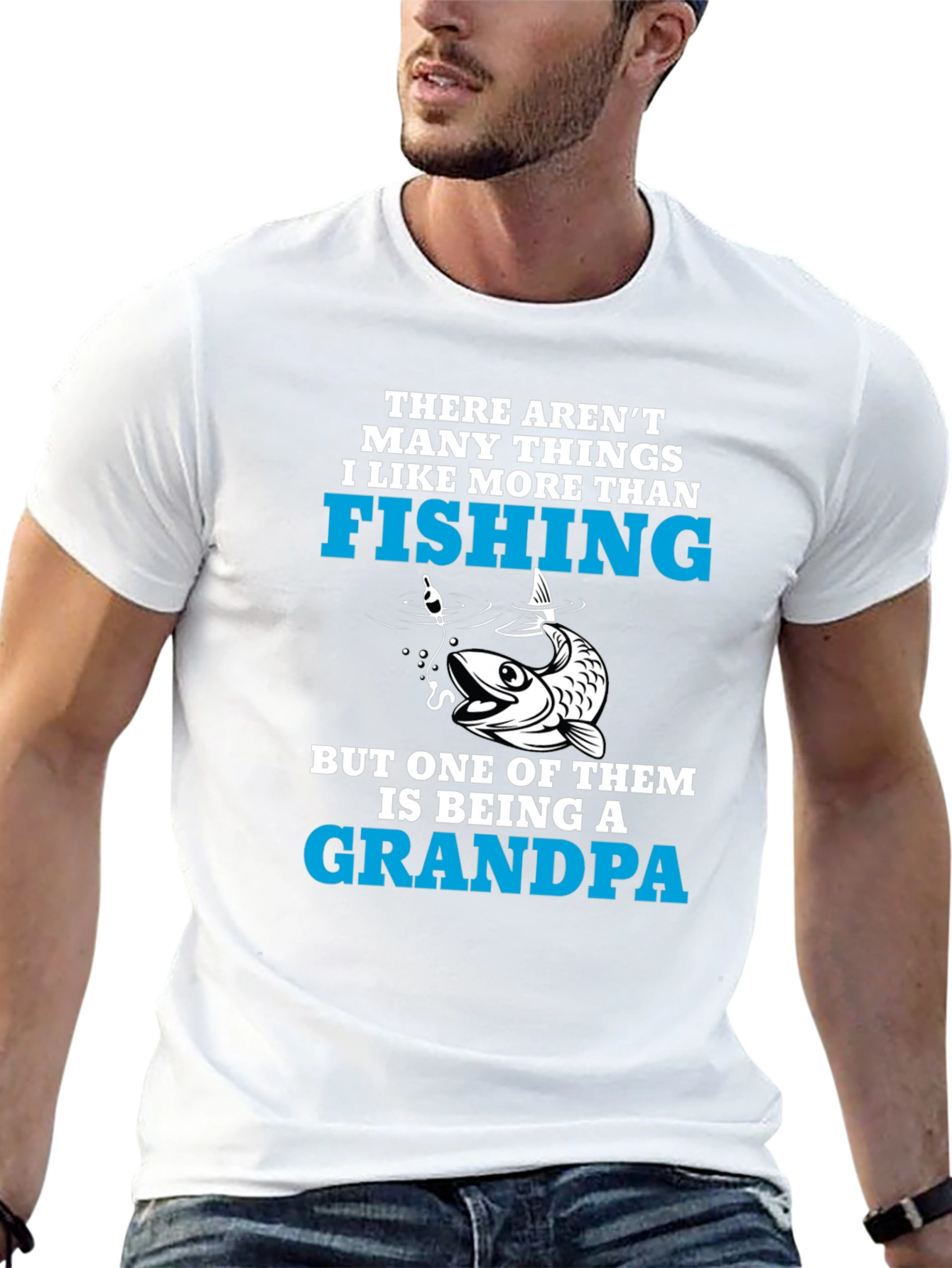 Fishing Grandpa T-Shirt: Best Grandpa Ever