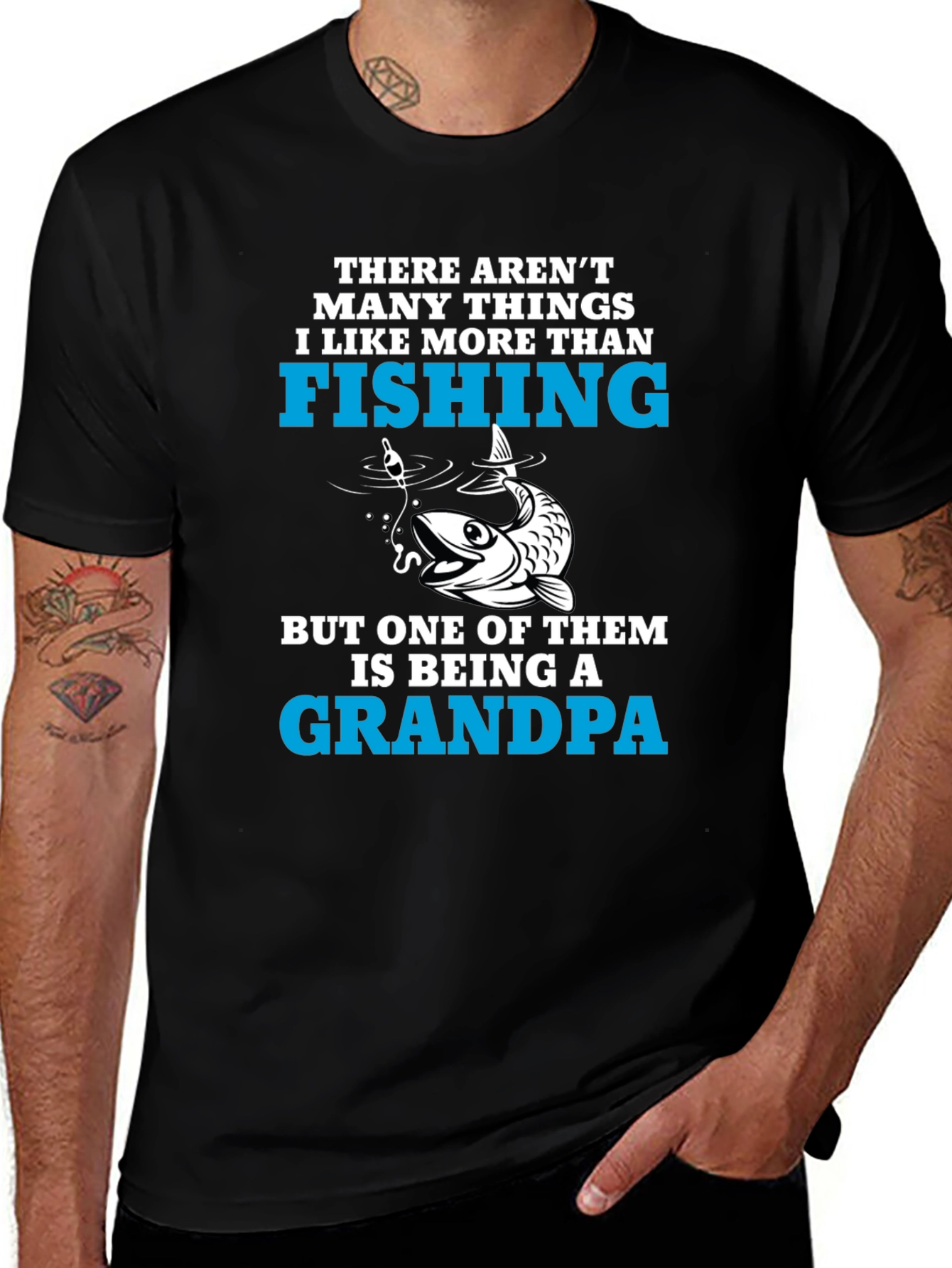 Fishing Grandpa T-Shirt: Best Grandpa Ever