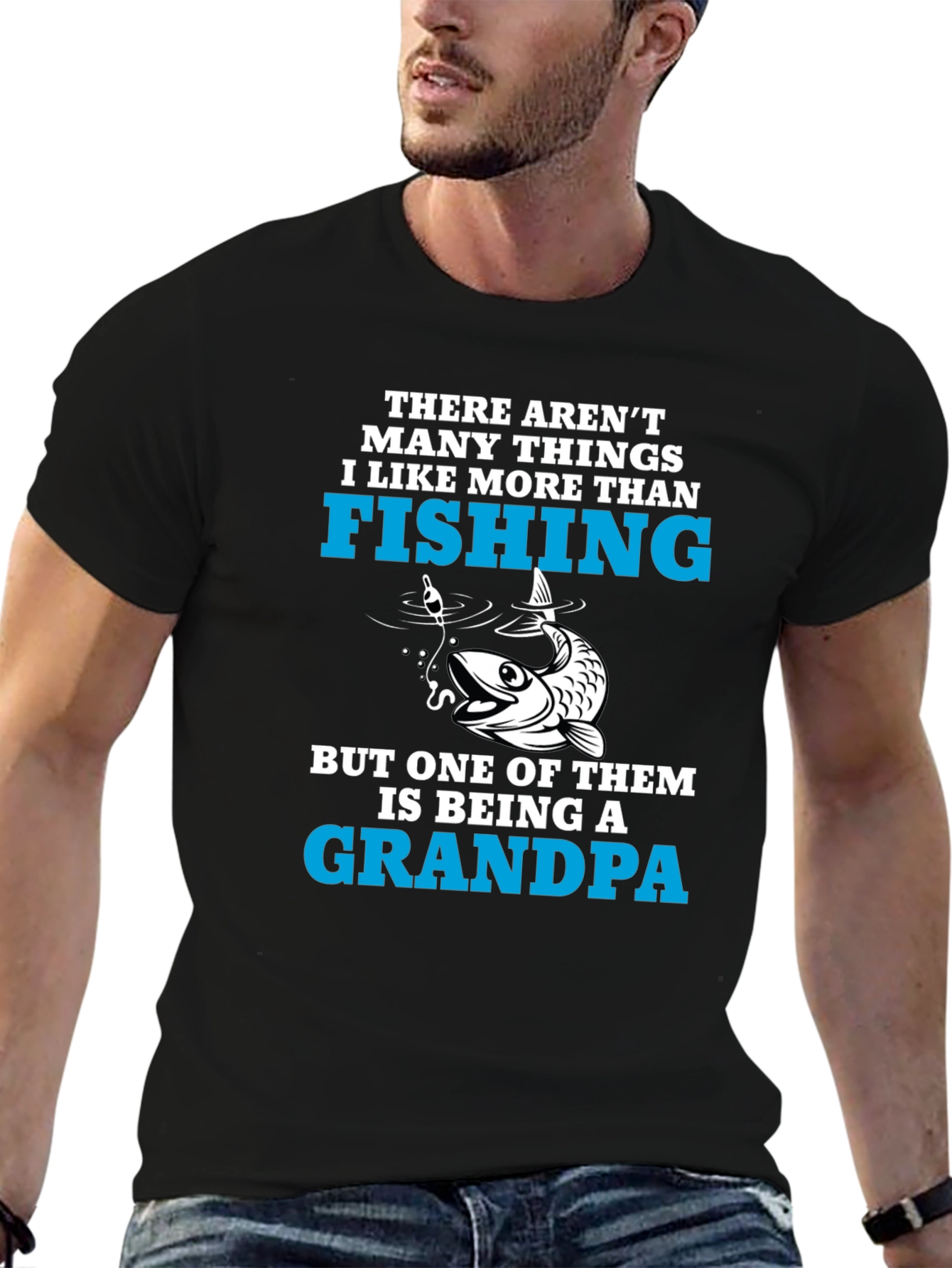 Fishing Grandpa T-Shirt: Best Grandpa Ever