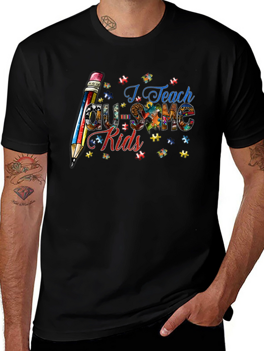 Autism Awareness Teacher Graphic Tee