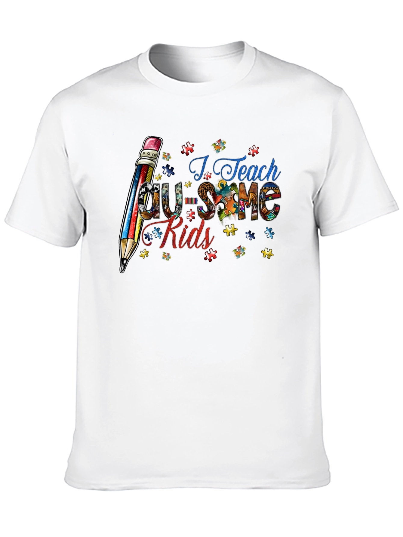 Autism Awareness Teacher Graphic Tee