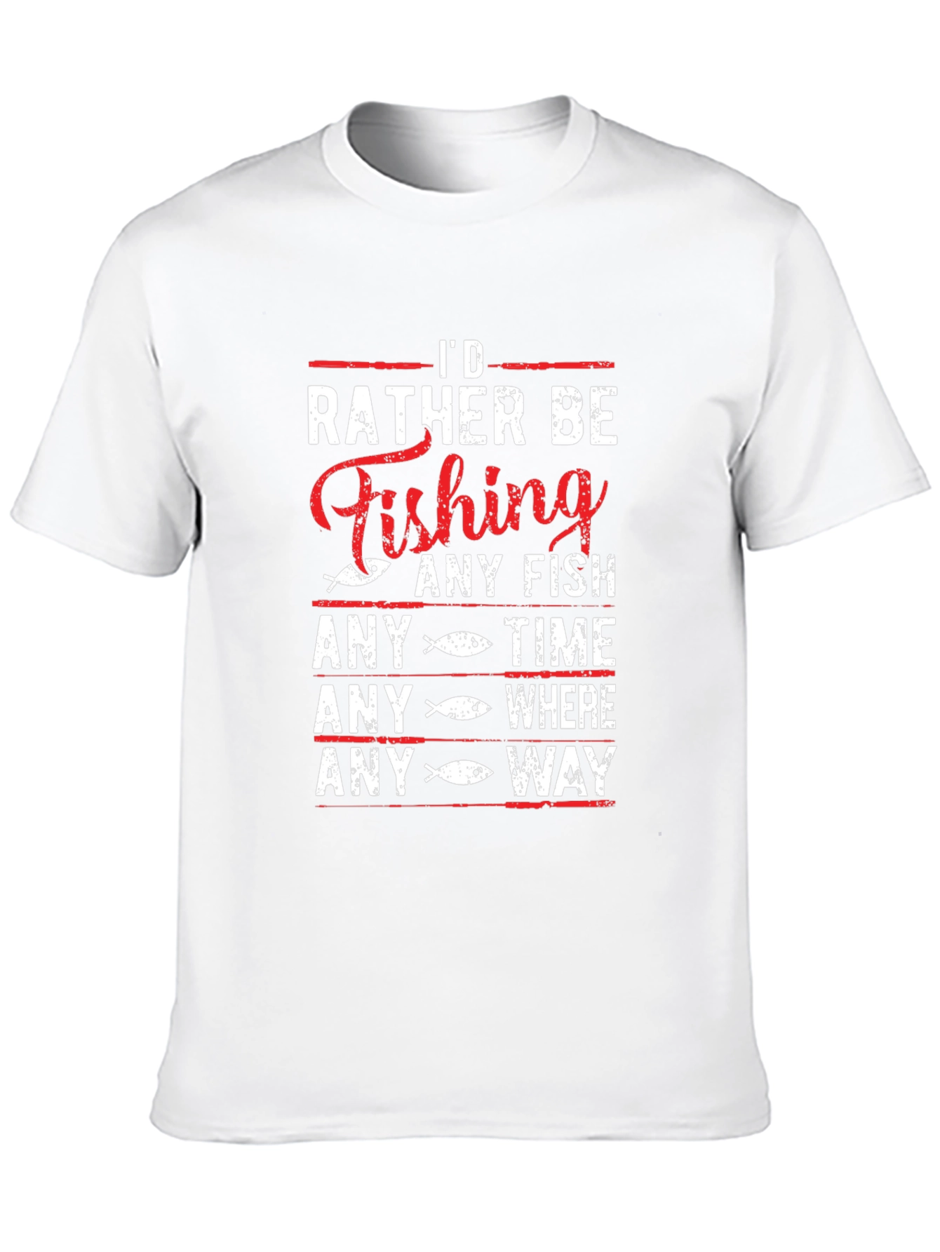 Fishing T-Shirt: Id Rather Be Fishing