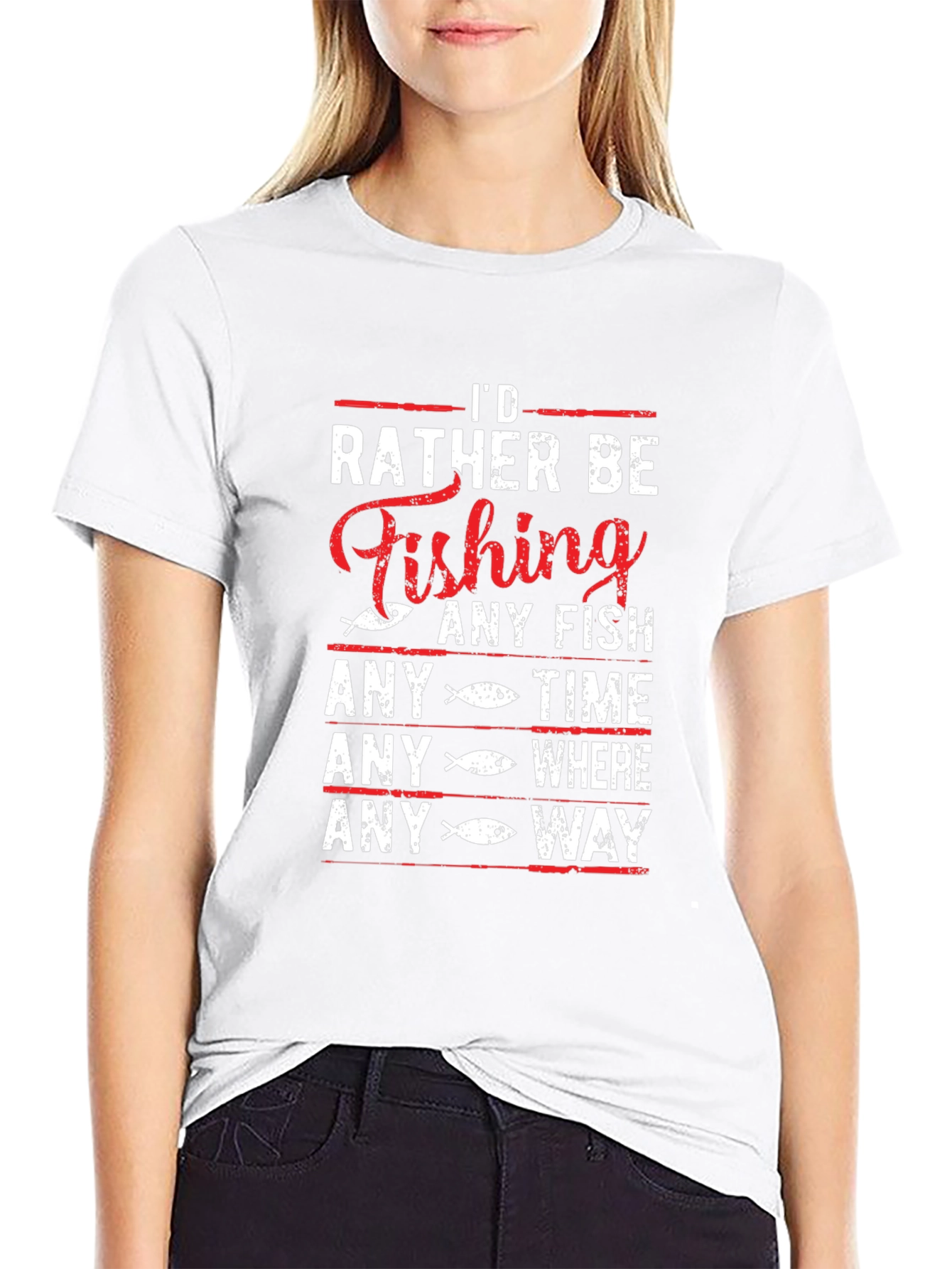 Fishing T-Shirt: Id Rather Be Fishing