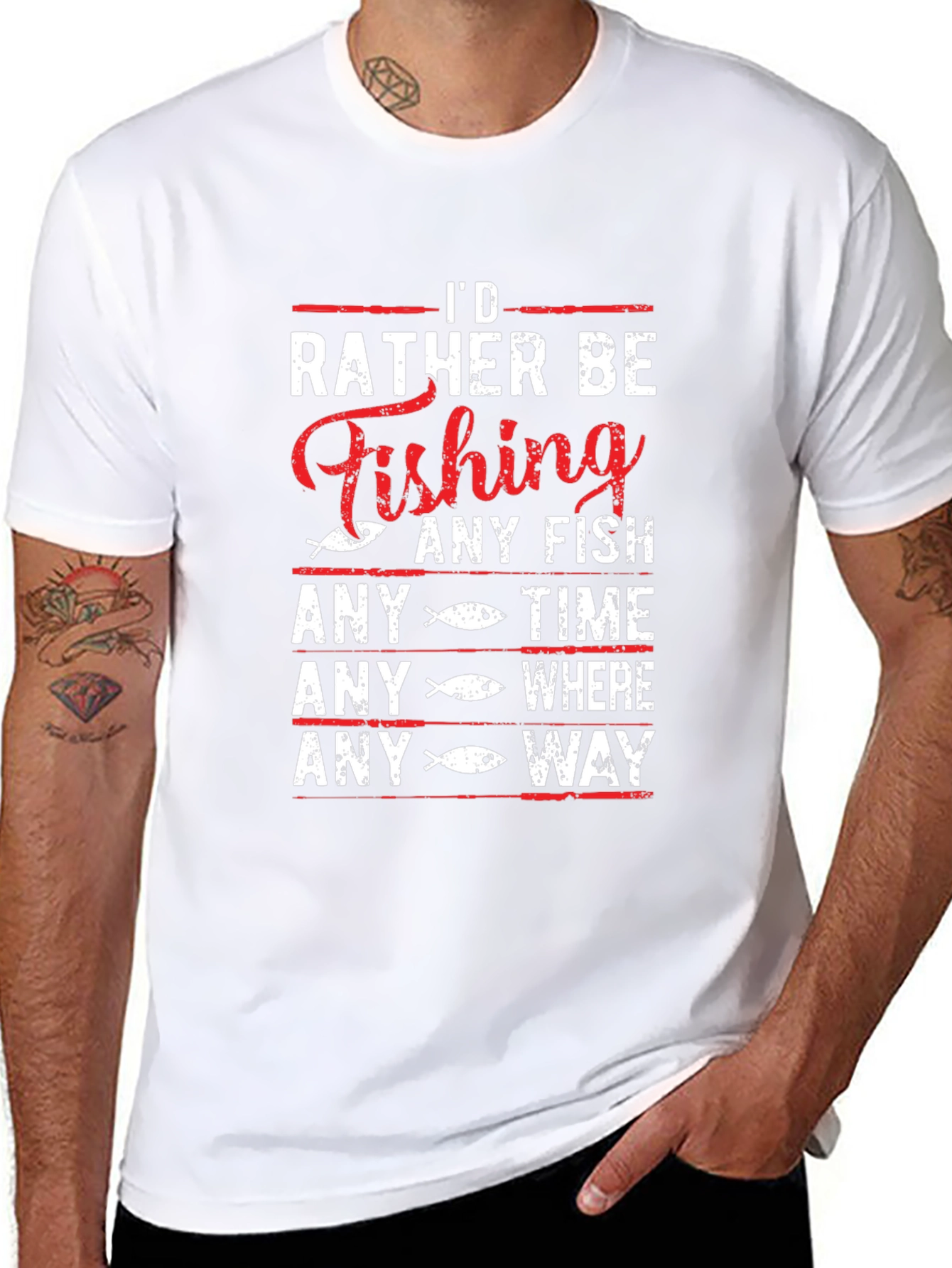 Fishing T-Shirt: Id Rather Be Fishing