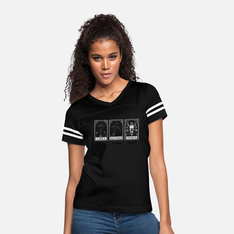 Zodiac Trio Tarot Tee – Libra, Sagittarius & Tauru