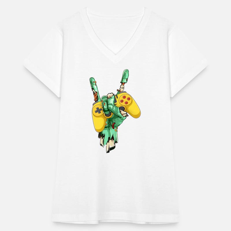Zombie Rock Hand Holding Gaming Controller