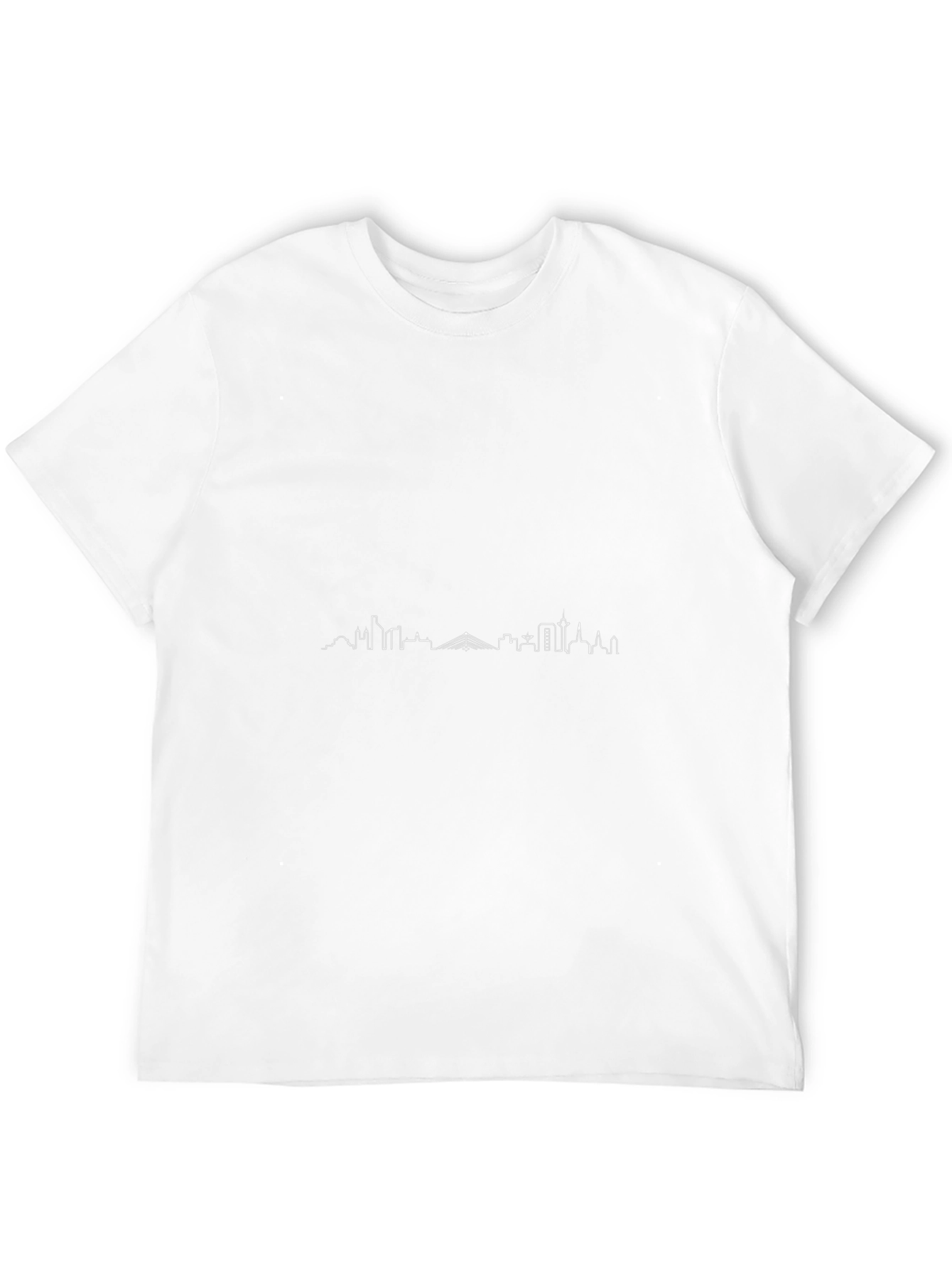 Minimalist Cityscape T-Shirt - Black