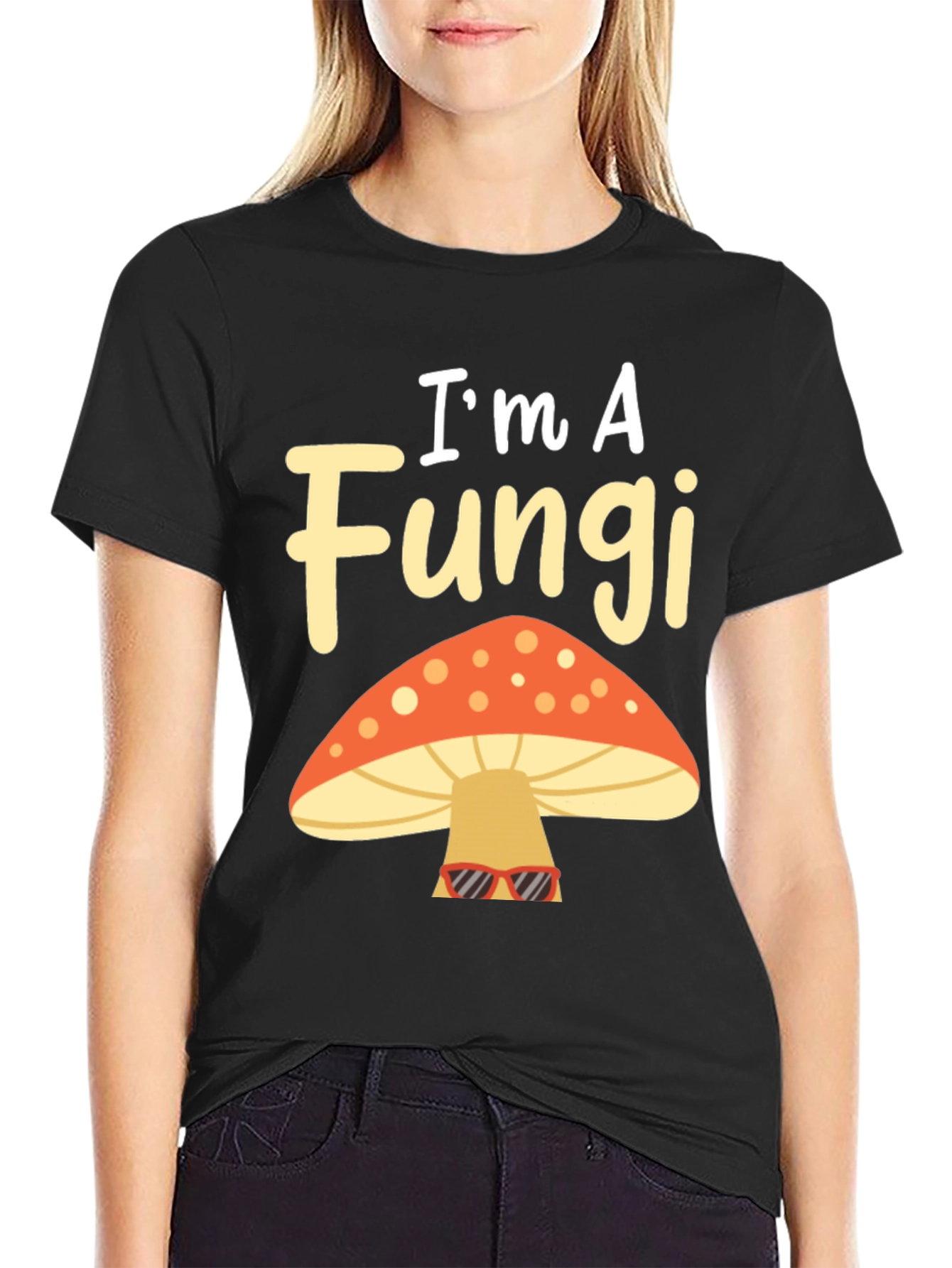 Im A Fungi Funny Mushroom Graphic T-Shirt