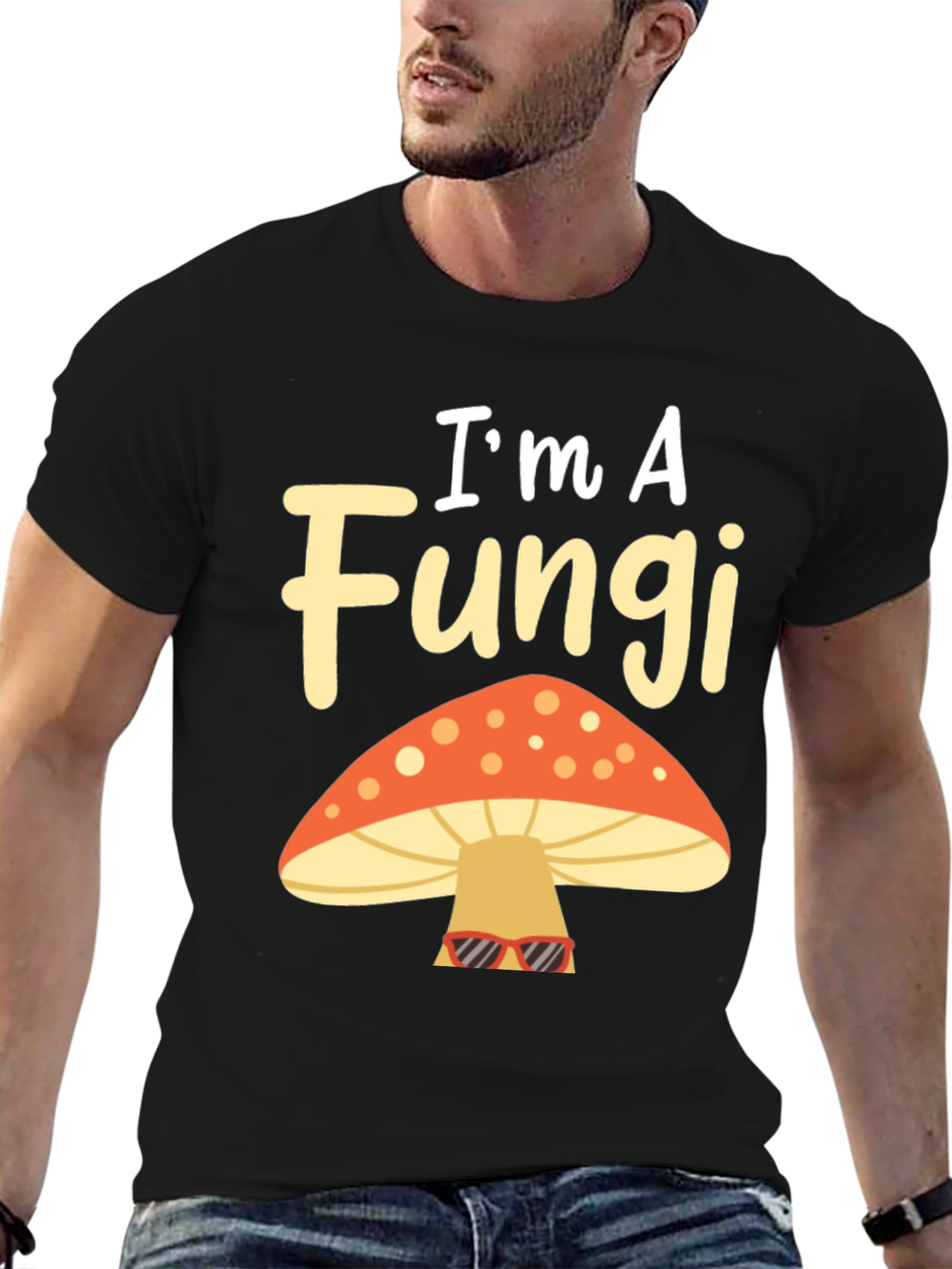 Im A Fungi Funny Mushroom Graphic T-Shirt